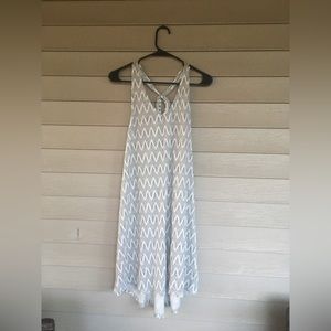 H&M White Midi Sundress M